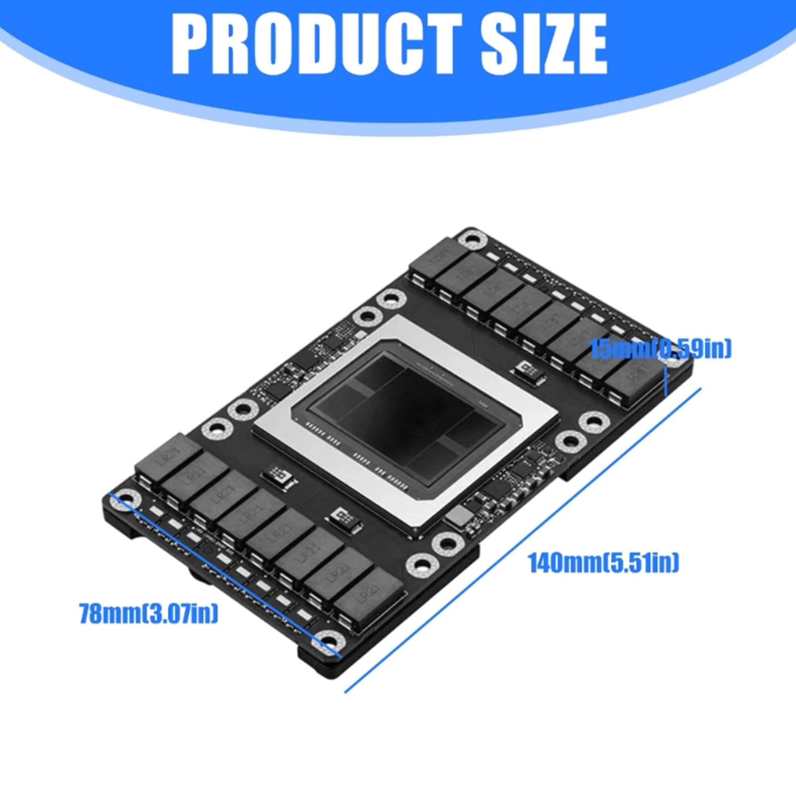 SXM2-auf PCIe X16-Adapterplatine mit Metallhalterung, 18, 3 cm