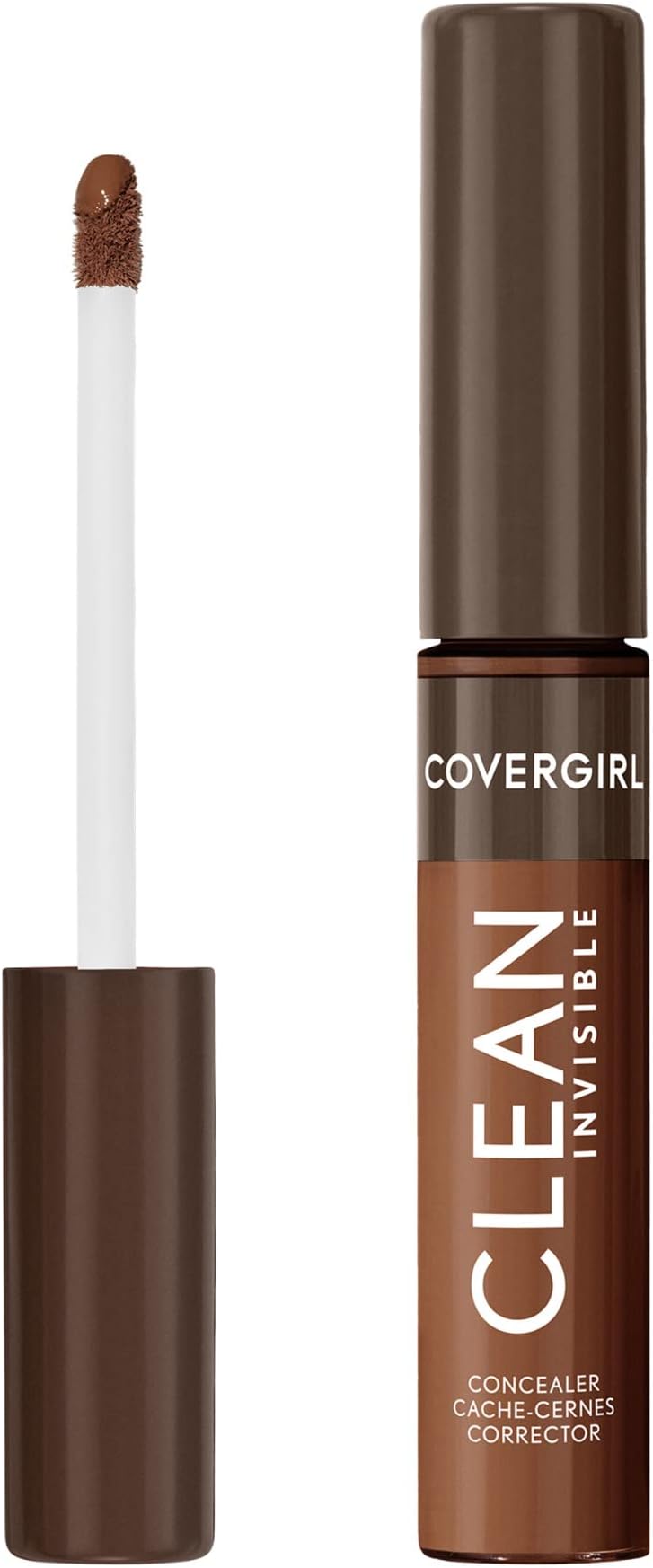 Clean Invisible Concealer, Lightweight, Hydrating, Vegan Formula, Deep Bronze 190, 0.23oz