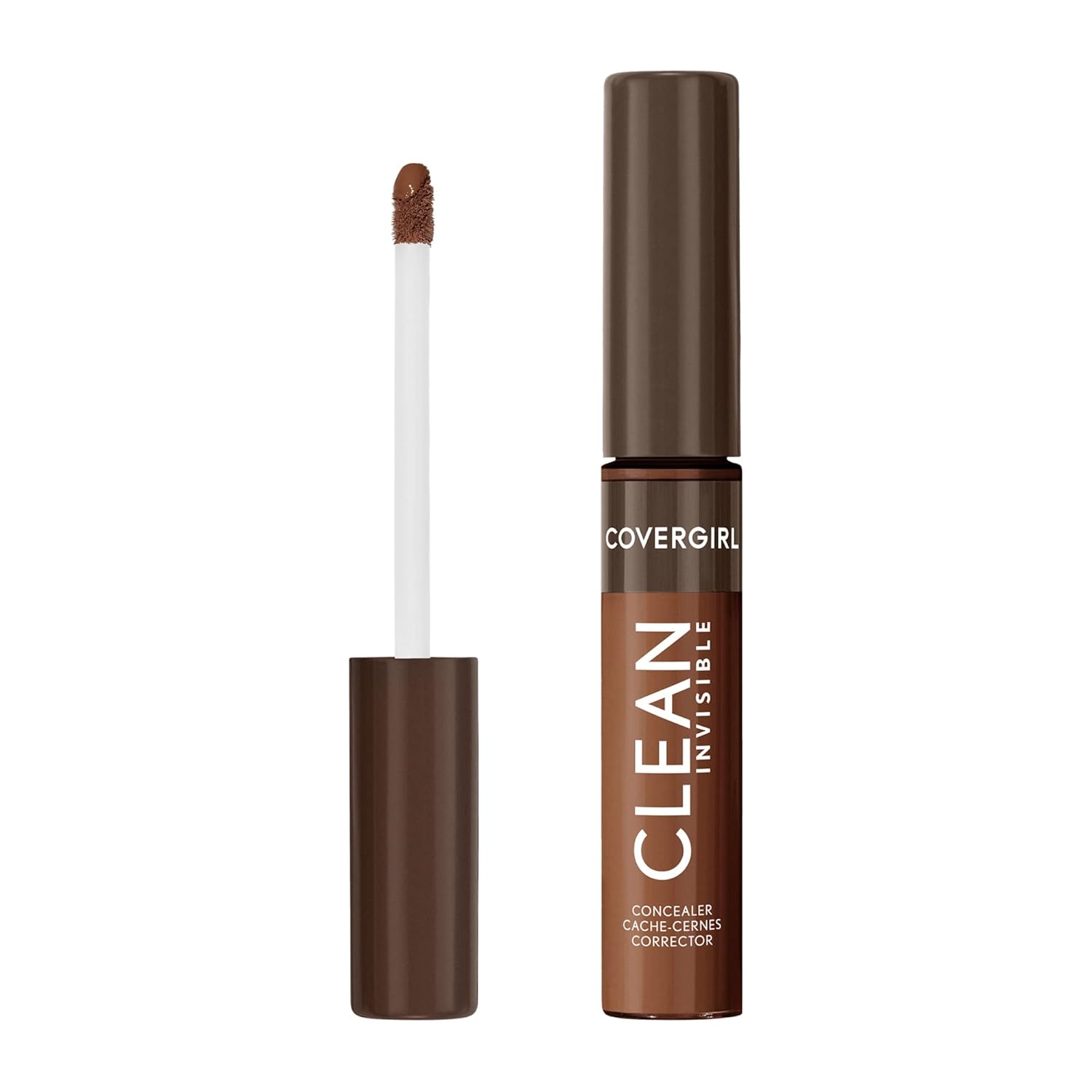 Covergirl Clean Invisible Concealer Lightweight Hydrating Vegan Formula Deep Bronze 190 0 23oz