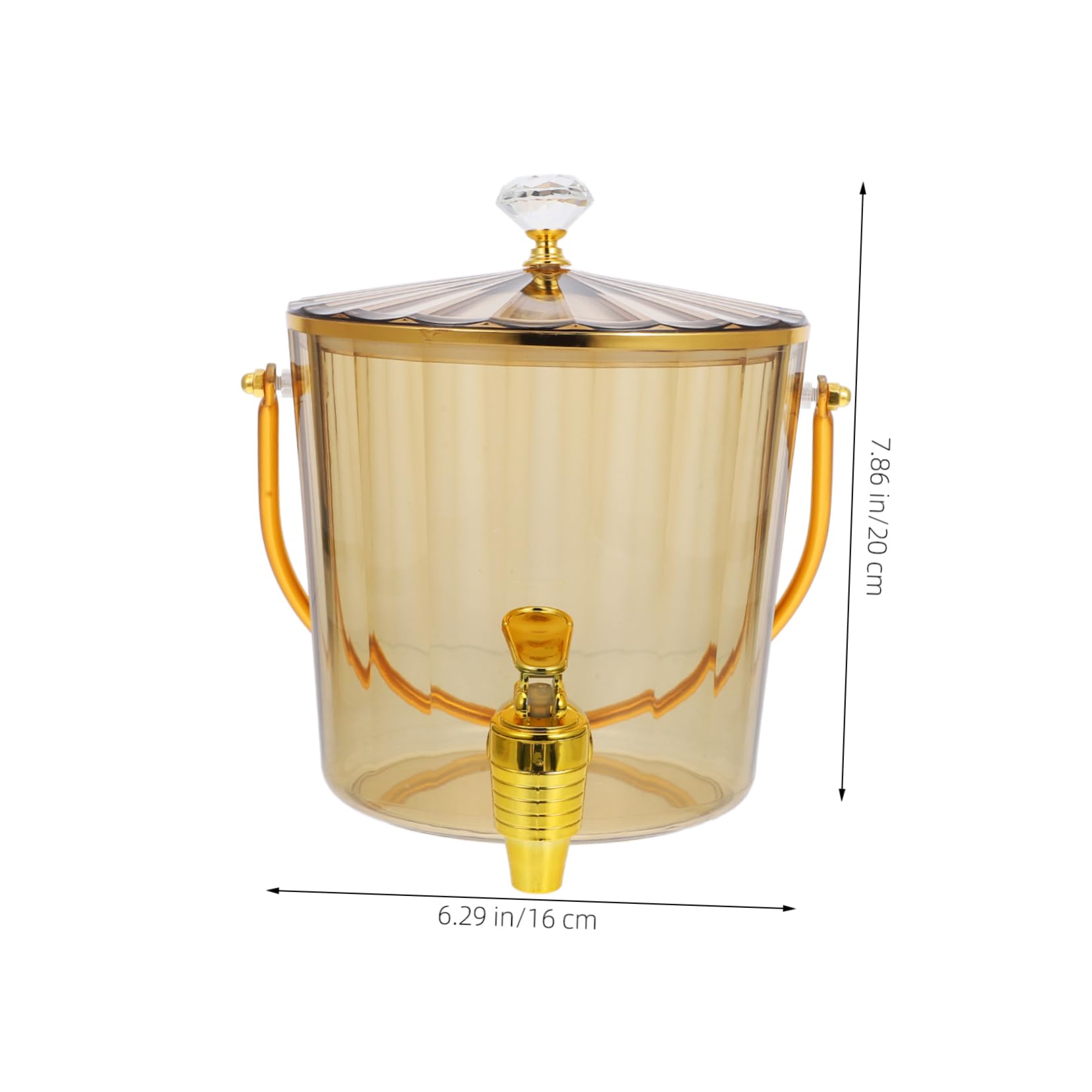 VOSAREA Juice Dispenser with Faucet Capacity Cold Drink Container for Parties Home Outdoor Use Easy to Control Spigot for Fridge Storage and Entertaining