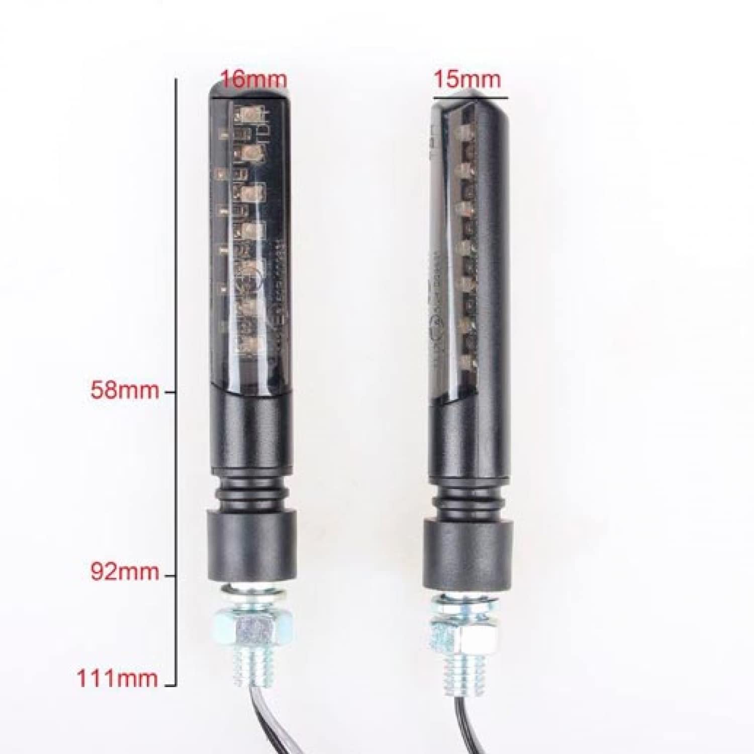 CLIGNOTANT BLACKWAY Supernova + LED SEQUENTE NEGRO (PR) - Homologue CE