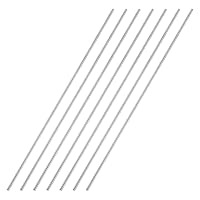 Vista 197 de uxcell Varilla redonda sólida de acero inoxidable 304 de 0.197 in x 5.906 in para manualidades de bricolaje - 10 piezas