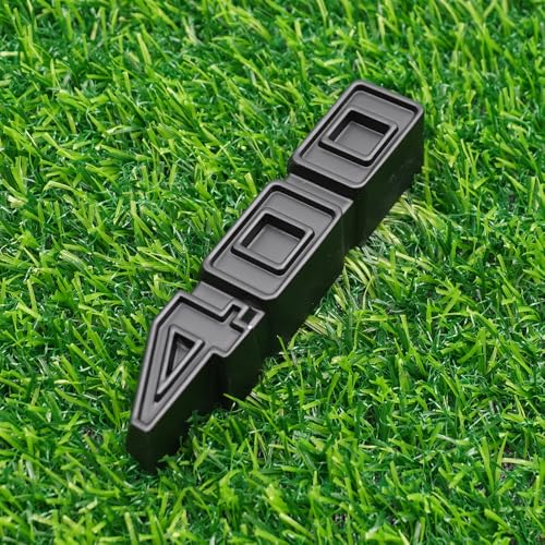 Image of Right & Left Rocker Panel Badge 3D Metal Emblems Nameplate Replacement for 3986990 1971-1975 inch400 inch 2Pc (Matte Black)