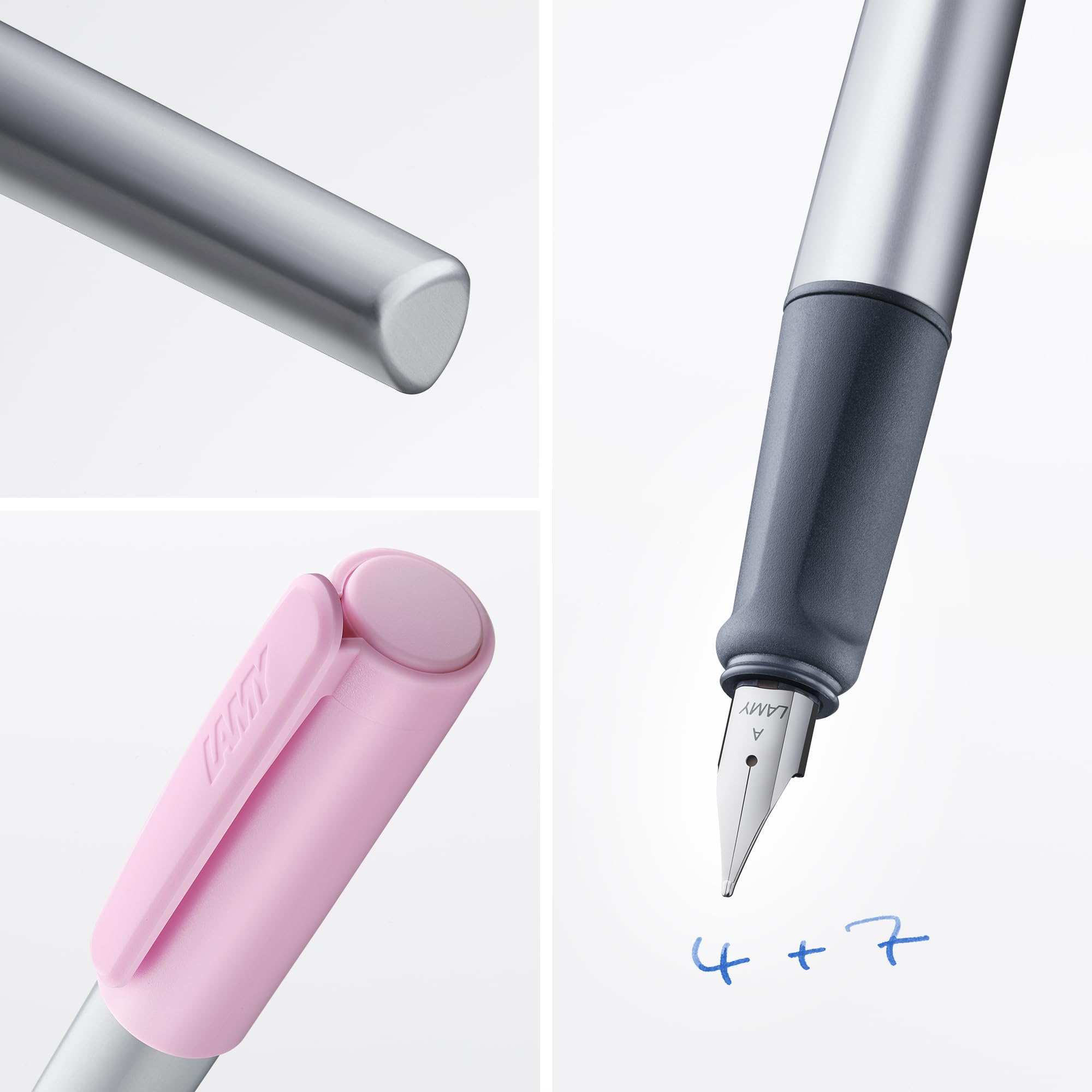 Amazon | LAMY（ラミー）nexx 万年筆 ローズ - 滑り止めグリップと磨き