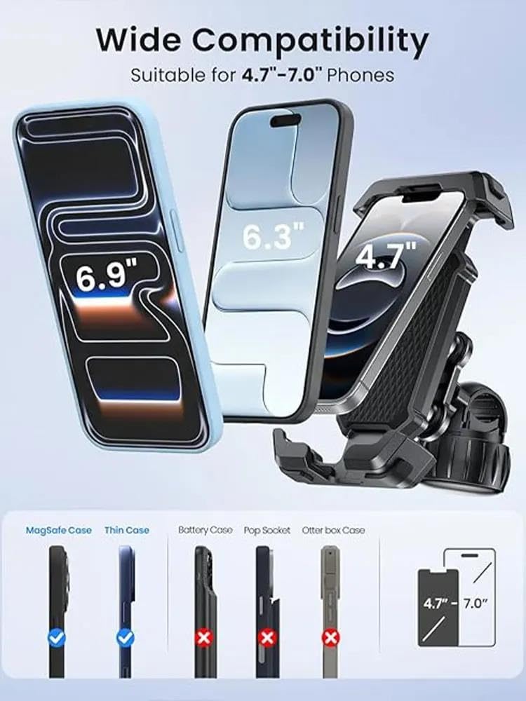 Accessori Ciclismo Anti-Scossa Montaggio Moto Supporto Telefono Doppie Vibrazioni Manubrio Per Bicicletta
