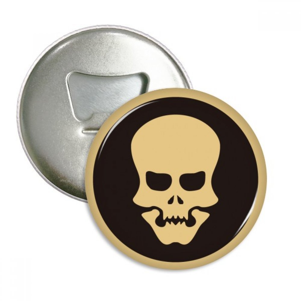 Aimants pour réfrigérateur crâne rond argenté 3pcs décoratifs Halloween de poche
