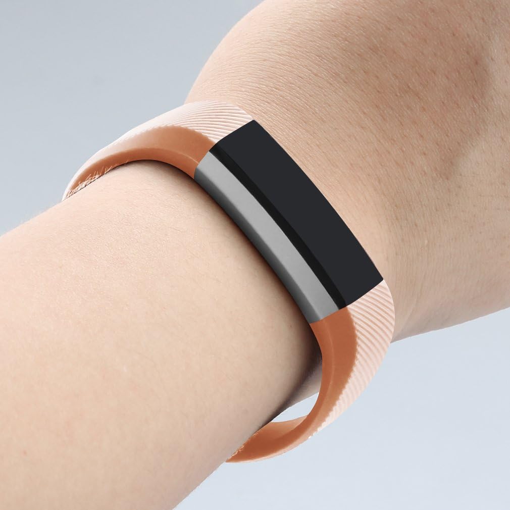 VANCLE Fitbit Alta Bands, Newest Adjustable Replacement Bands for Fitbit Alta/Fitbit Alta Band/Fitbit Alta Bands (with Metal Clasp, No Tracker), Blush Pink, Small