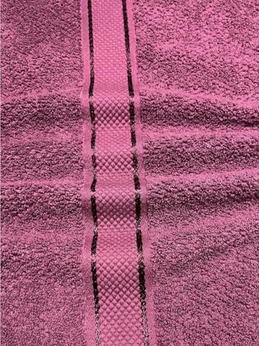 Image of SENSES By Riba Cotton Towels for Bath 550 GSM - Burgundy, 1 Pc | Super Soft, Large Size, Absorbent, Lightweight, Antimicrobial, Low Linting