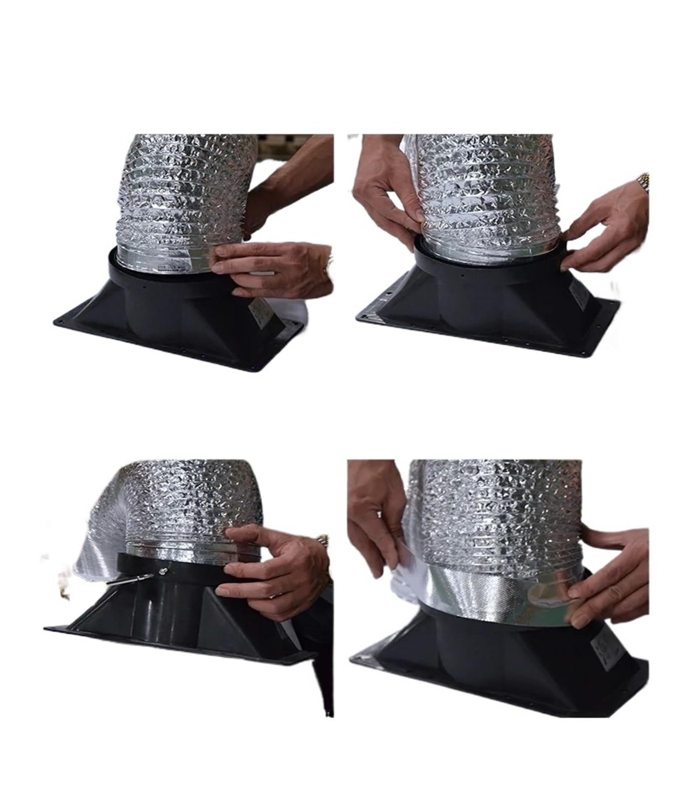 Extractor De Cocina Con Conducto De Papel De Aluminio De Doble Capa | 150 mm/1,5 m-6 m(4m,170mm)