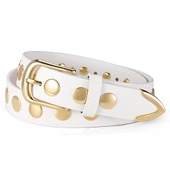 VATAN Women Leather Belt for Jeans Dresses Pants Fashion Ladies Casual Waist Belt with Gold Buckle