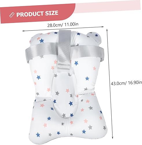Miniatura 2 de Kisangel Alfombrilla de baño, 1 unidad, almohadilla de apoyo antideslizante para bañera para recién nacidos, a prueba de seguridad, cojín para