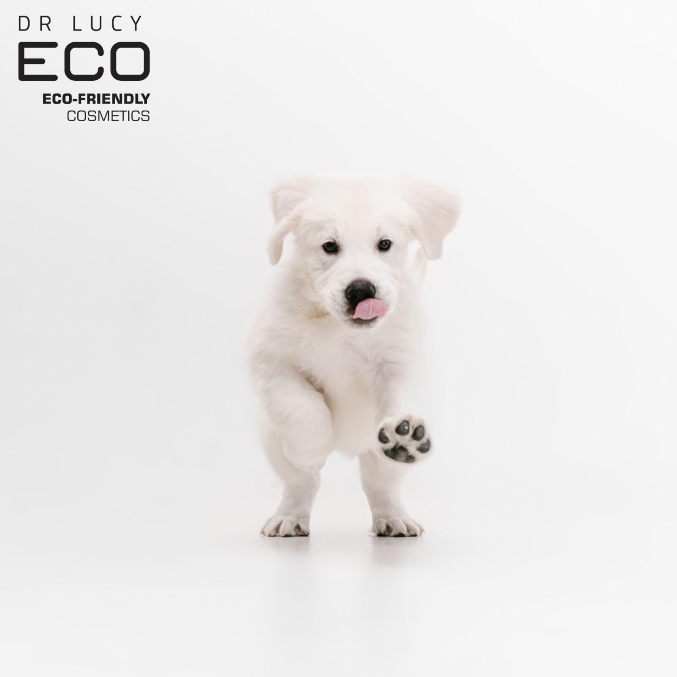 DR Lucy Eco Set de Cuidado para Perros de Pelo Corto 2 x 200 ml - Champu Perro Antipicor y Acondicionador Proteico para Piel Sensible con Aloe Vera y Aceite de Árbol de Té