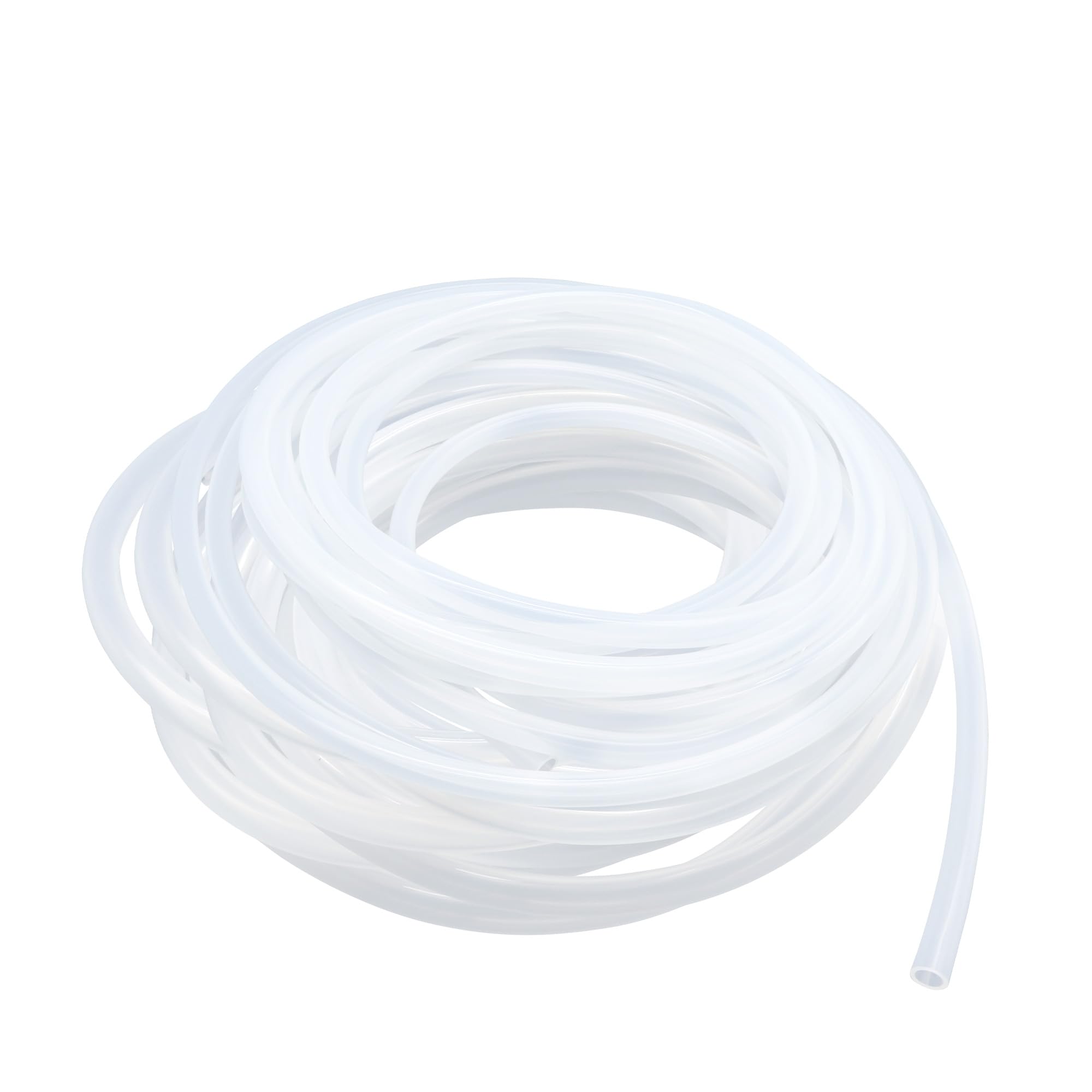 LAVMHAB Silicone Tubing Food Grade Hoses 3mm x 5mm, Length 6 Meters (19.6ft), Flexible Silicone Rubber Tube Air Hose Water Pipes