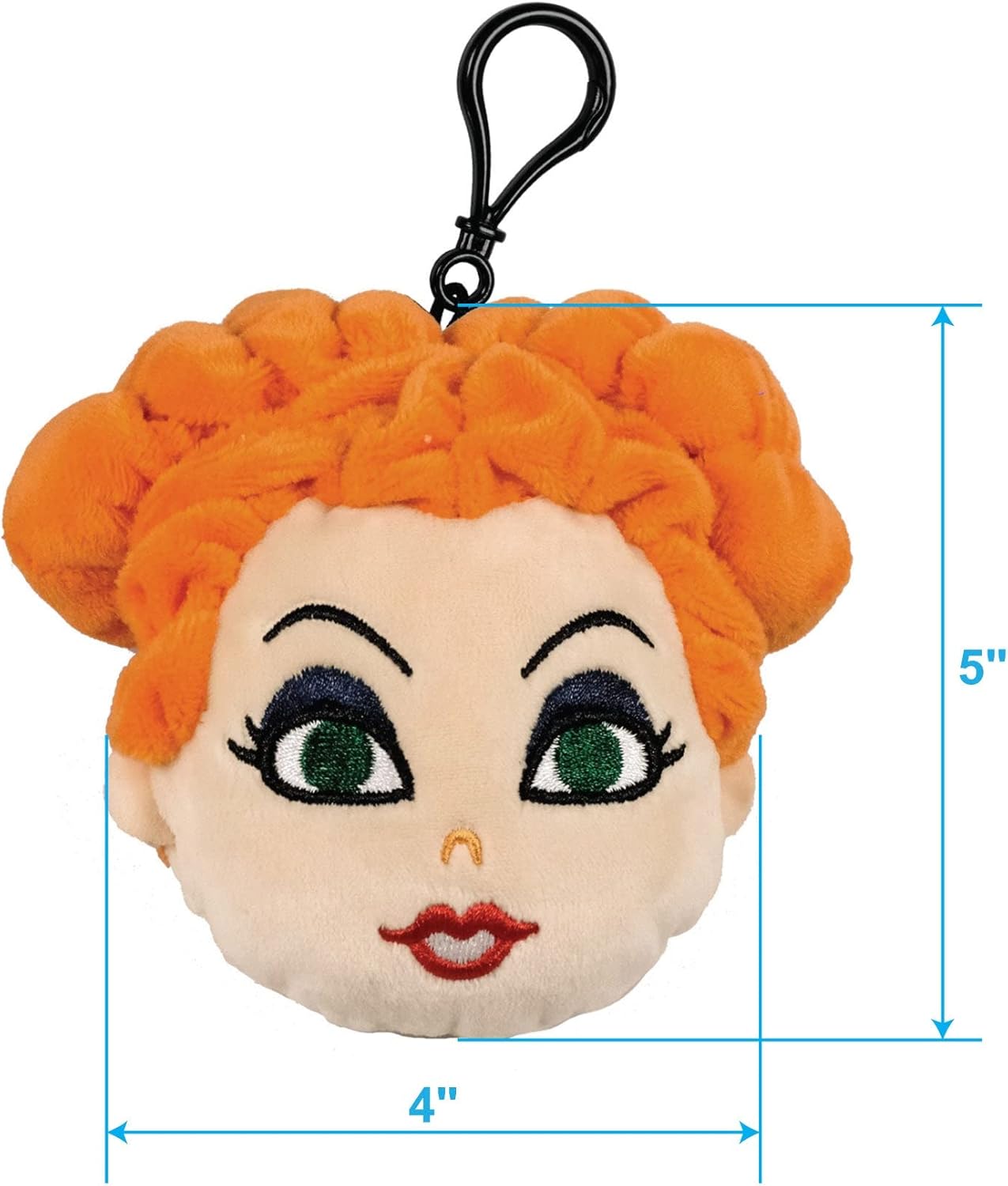 Disney Hocus Pocus 6" Plush Clip Figures, Halloween Decoration Featuring The Sanderson Sisters, Pack of 3