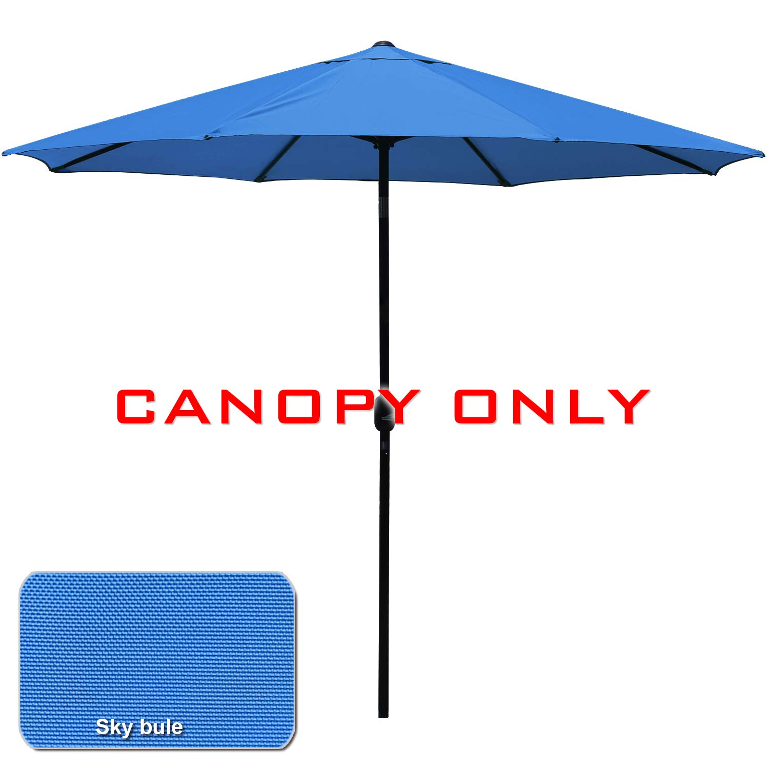 Buy MASTERCANOPY Patio Umbrella Replacement Canopy Market Table Umbrella Canopy for 8 Ribs