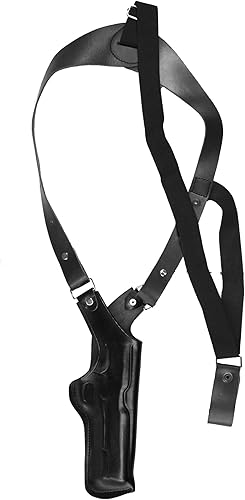 Miniatura 5 de YT HOBBY Funda vertical de cuero para pistola de hombro para Beretta 92FS, Glock 172643, Taurus G2C, S&W M&P 2.0