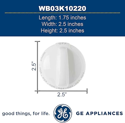 Miniatura 3 de Ge neral Electric WB03K10220 - Pomo de termostato para estufa/horno