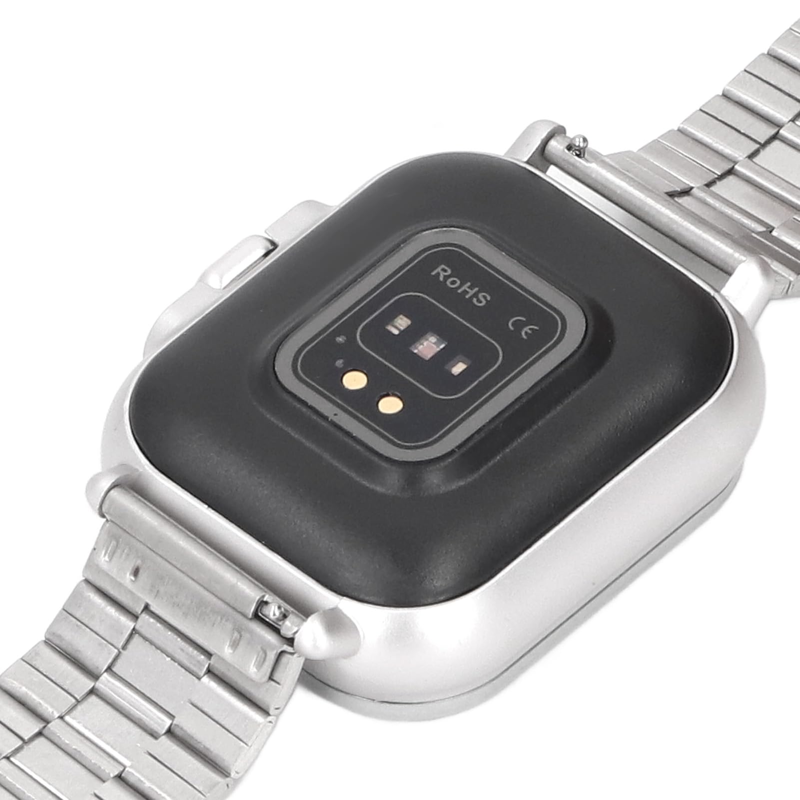 Smartwatch ze słuchawkami dousznymi, ekran dotykowy HD o przekątnej 2,01 cala, monitor aktywności, zegarek sportowy dla systemów Android i iOS (srebrna stal)