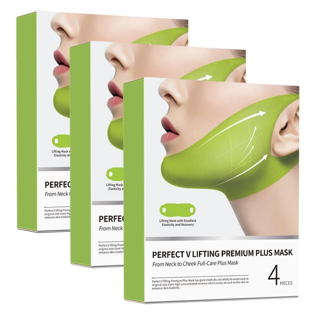 Mascarilla reafirmante y efecto lifting en forma de V con niacinamida.