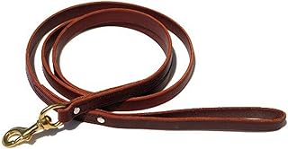 Signature K9 Standard Leather Leash, 6-Feet x 3/4-Inch, Burgundy