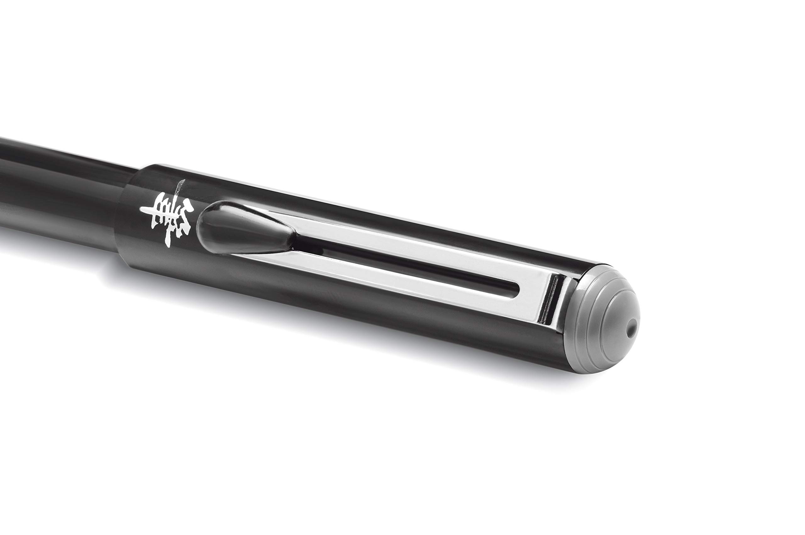 Pentel GFKPN Pocket Brush pisak, atrament pigmentowy do kaligrafii, szkicowania, rysowania, szary + 4 wkłady