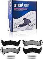 Vista 80 de Detroit Axle - Pastillas de freno para Dodge Dart 2013-2016 2014 2015 pastillas de freno de cerámica con reemplazo delantero y trasero de hardware