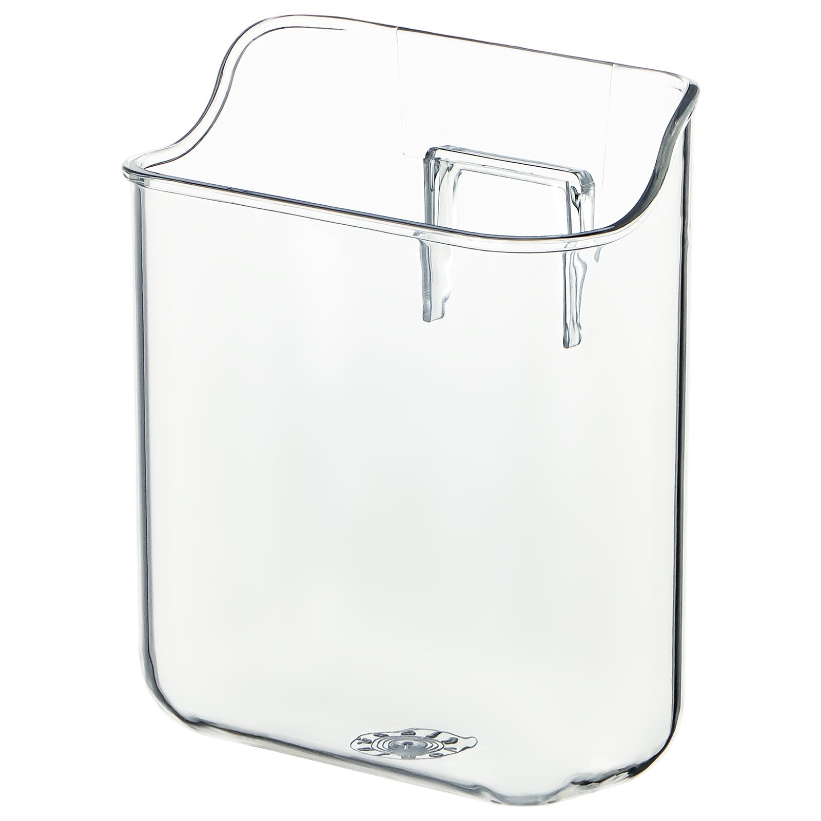 Ganydet Plastic Cabinet Door Organizer Wall Mounted Clear Shower Caddy Adhesive Bathroom Shelves Wall Clear Storage Bin No