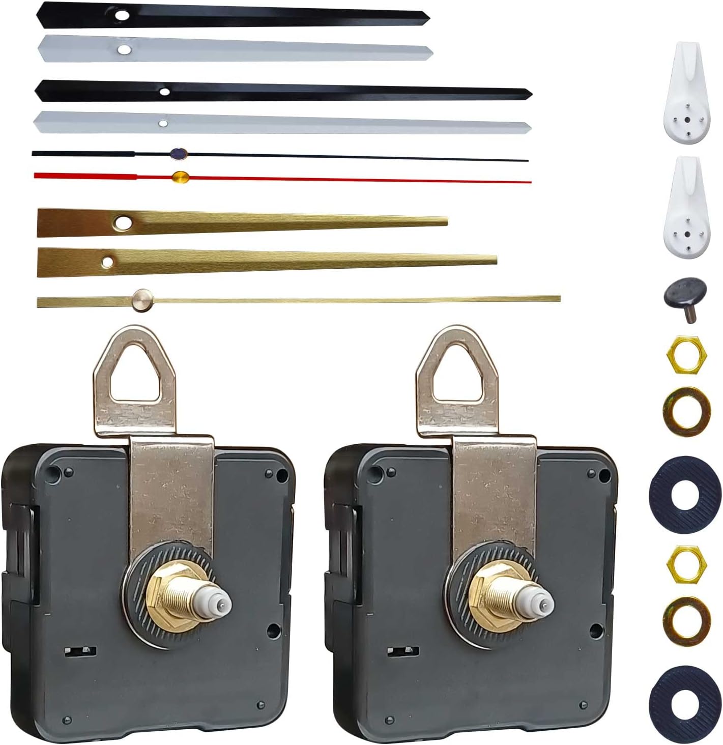 2 DIY Quartz Clock Movement Wall Clock Silent Mechanism Battery