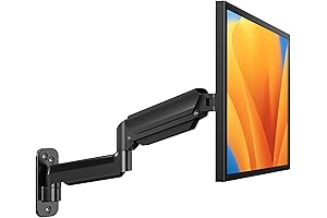 HUANUO Computer Monitor Wall Mount for 22 to 35 inch Flat Curved Screens
