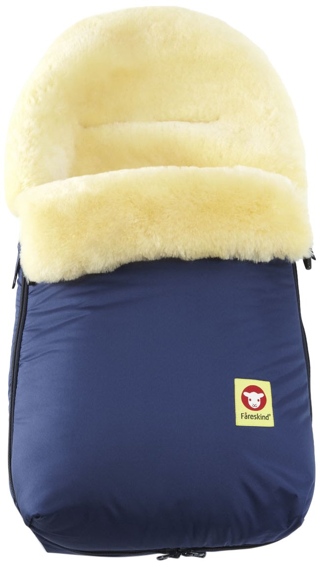 Fareskind Baby Go Cozy Sheepskin Bunting Bag Blue 12