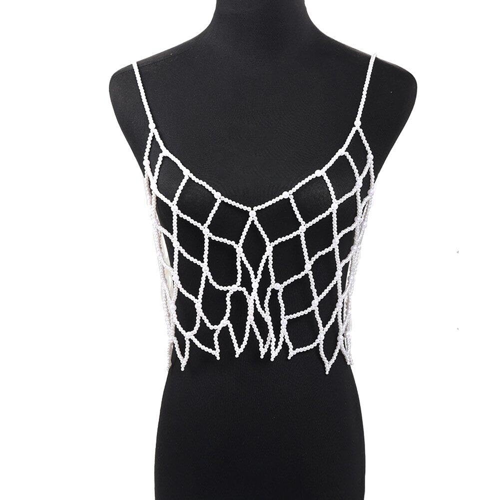 Cami vest en perles ajouré chic pour femme élégante