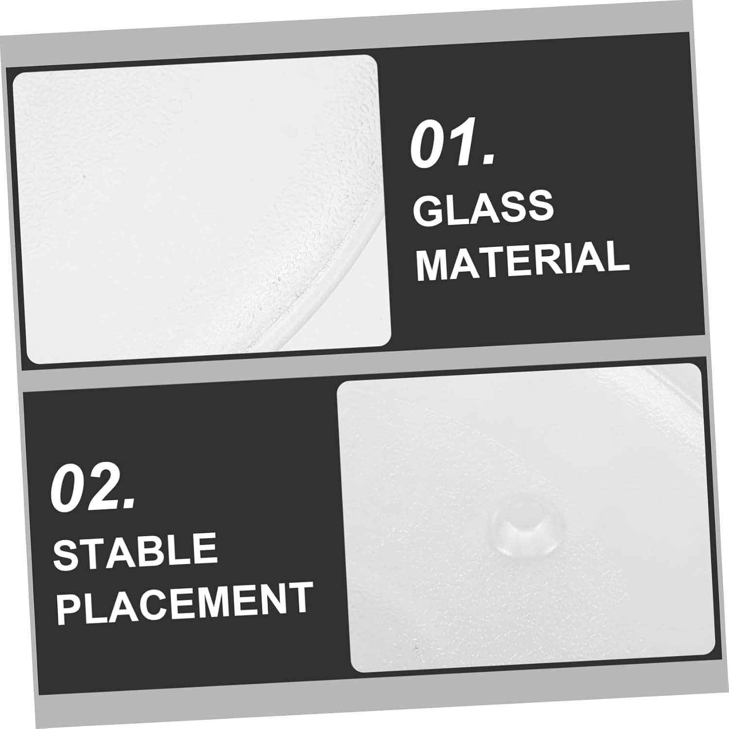 Microwave Plate Replacement 24.5/25.5cm Y-type Bottom Turntable Plate Oven Accessory