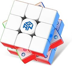 GAN GAN356 Maglev Magnetic Levitation Cube 3 x 3 Magnetic Magic Cube, Self-Alignment at 30°+, 76 Magnets, Numerical Adjustment Setting (Frost Coated)