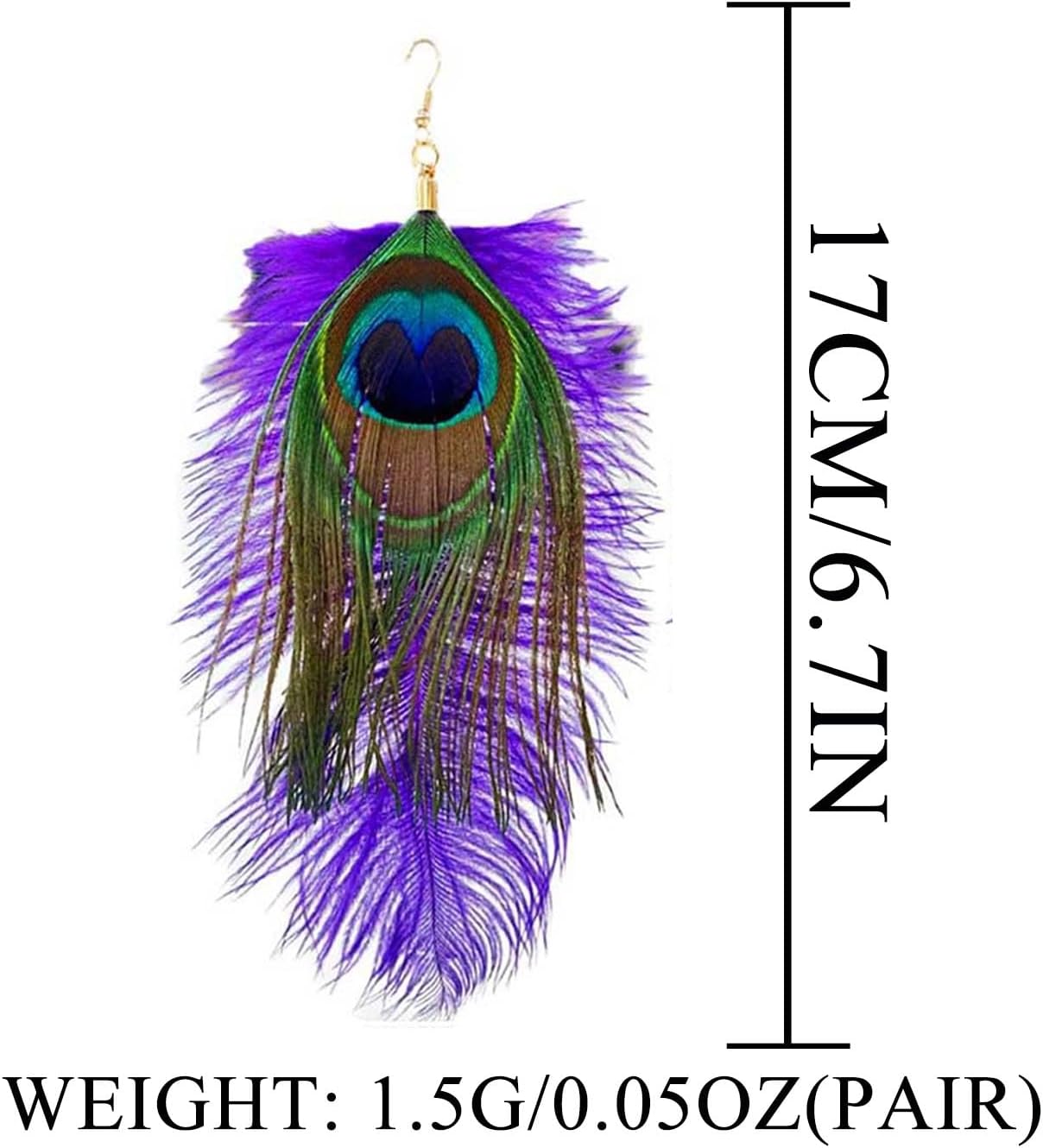 Mardi Gras Earrings for Women Dangle Feather Carnival Earrings Tassel Holiday Festival Costume Earrings for Women - Image 4