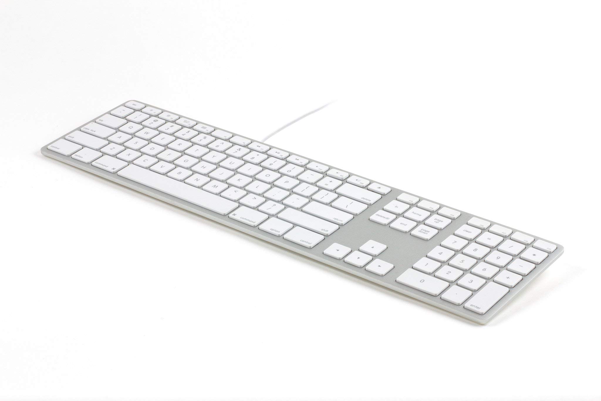 Matias Clavier AZERTY avec pavé numérique Silver