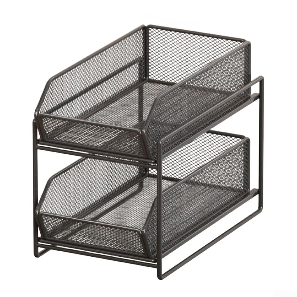 Estante organizador debajo del fregadero deslizable y extraíble para cocina