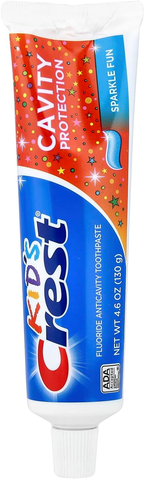 Crest Kid's Crest, Fluoride Anticavity Toothpaste, Sparkle Fun Flavor, 4.6 Ounce Tubes (Pack of 4)