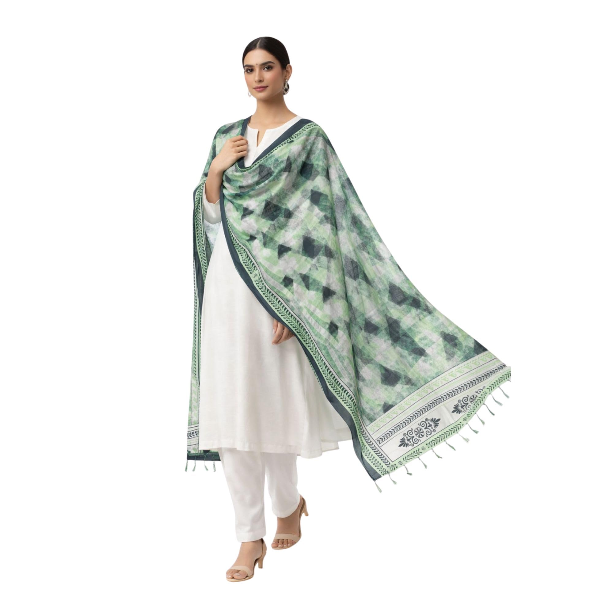 tecmora seda Women’s Art Silk Printed Dupatta for Kurti, Salwar Suit & Ethnic Wear | Soft Lightweight Traditional Dupatta for Festive, Casual 44 Inch Width-picture-23
