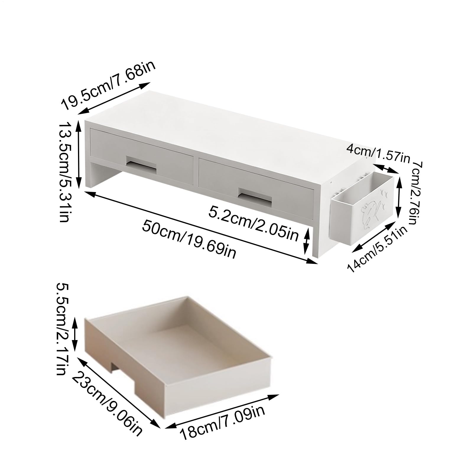 Supporto Alzatore Per Monitor Da Scrivania Supporto Ergonomico Robusto E | Supporto Per Alzare Il Monitor Da Scrivania Per Famiglia, , Uffici, Interno, Studio, Camera Da , Stanza, E Sc