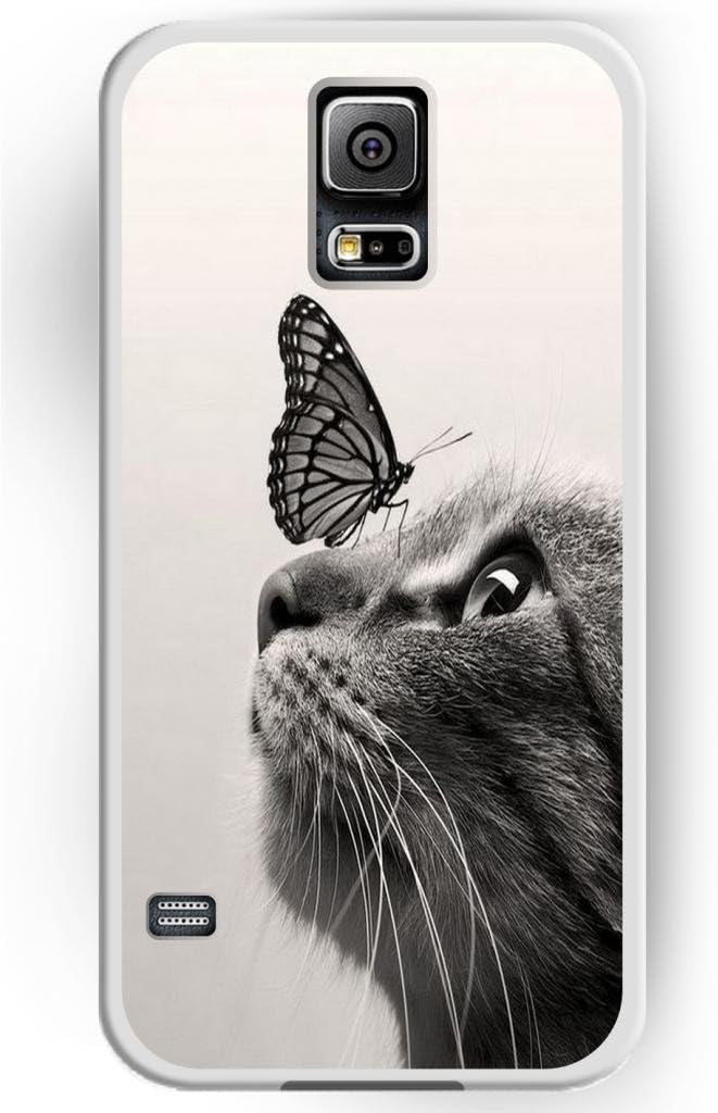 SPRAWL Love For Cat Series Hard Skin Case Cover Shell for Samsung Galaxy S5 / Galaxy SV / Galaxy S V (2014)-- The Moment no Species