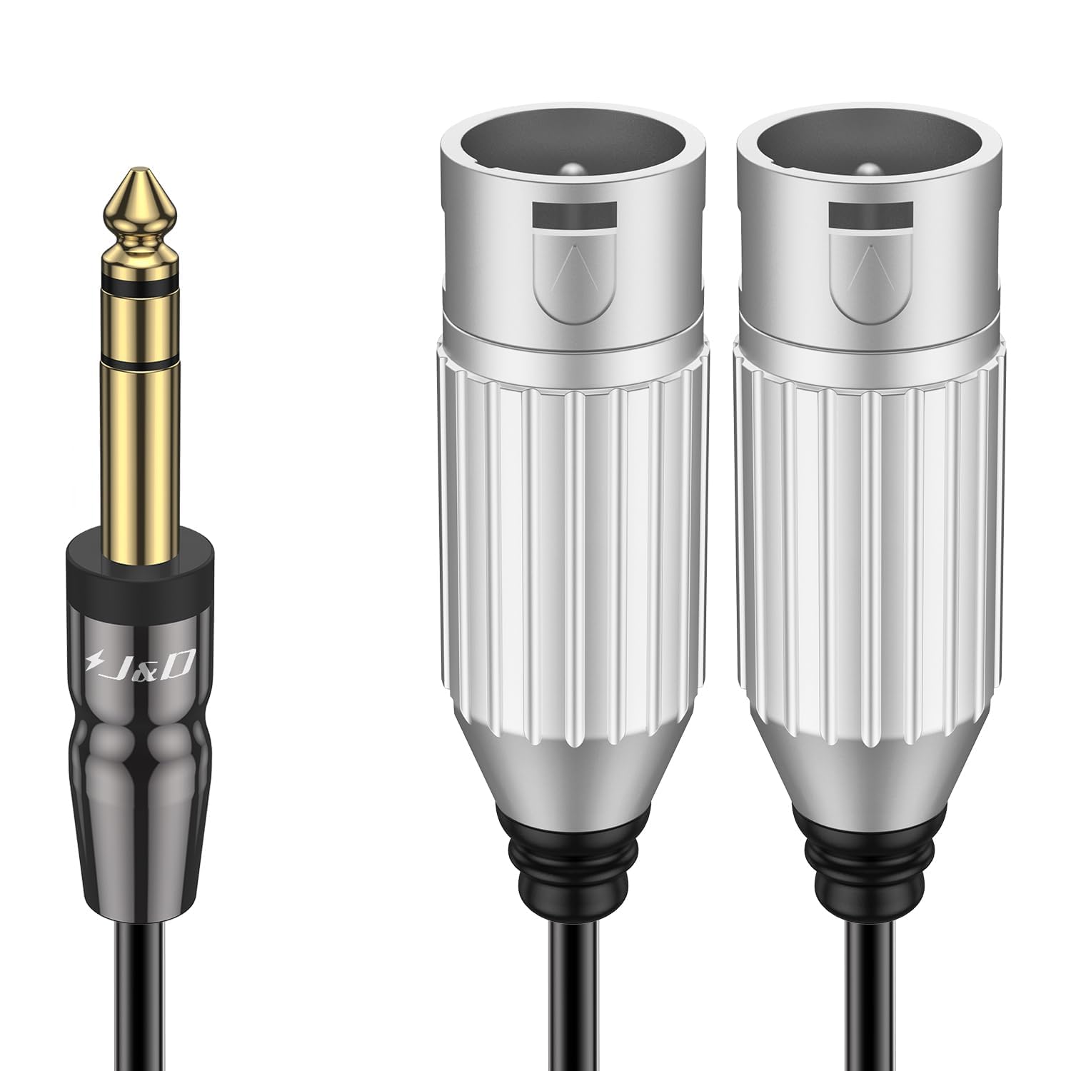 Adattatore XLR Femmina A Jack TS Mono 6,3 Mm - 2 Pezzi, Per Microfoni, Mixer E Strumenti Musicali - Foto 2