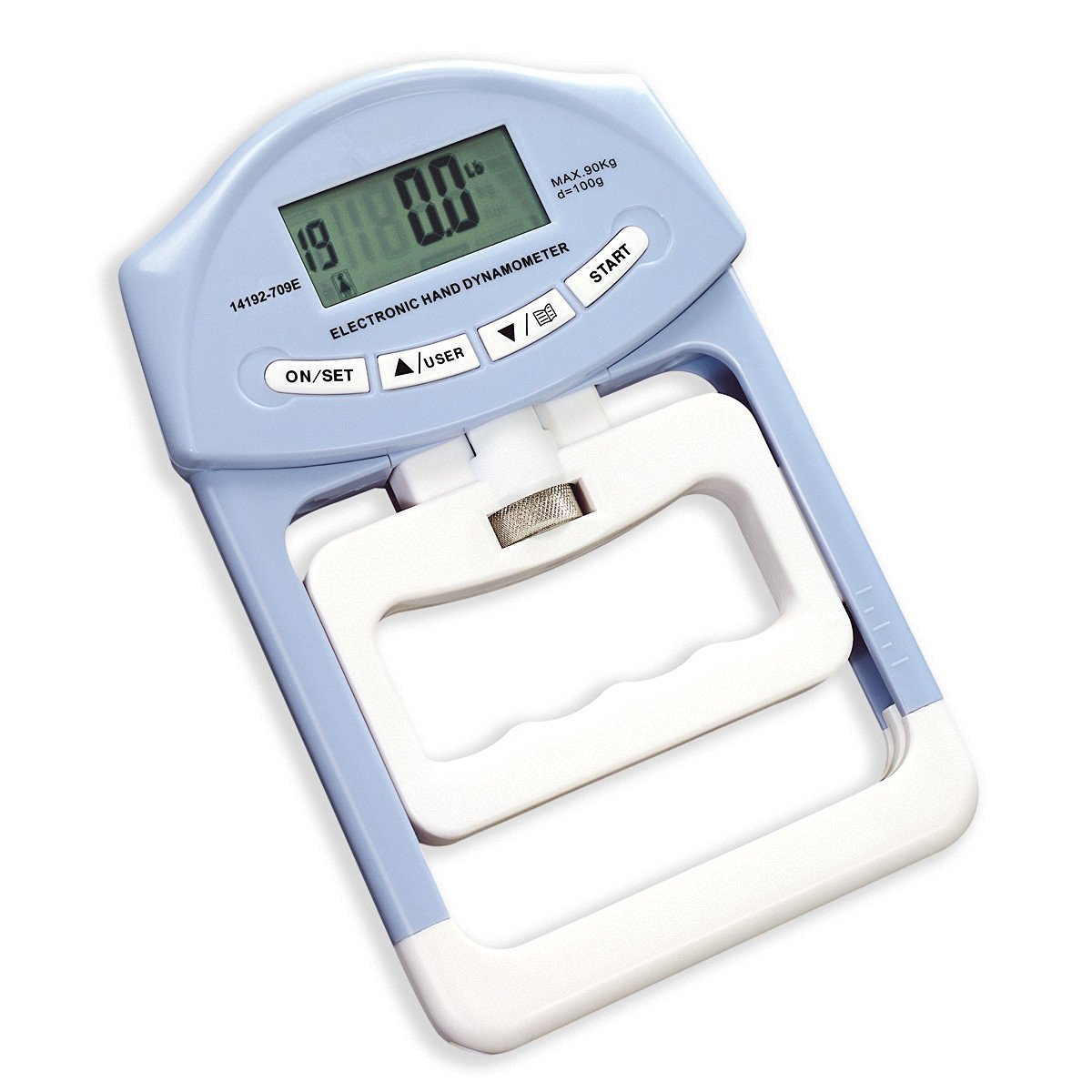 200Lb/90kg Dinamómetro Digital de mano fuerza de agarre Medición Meter Auto captura mano Grip de alimentación,potencia de agarre electrónico