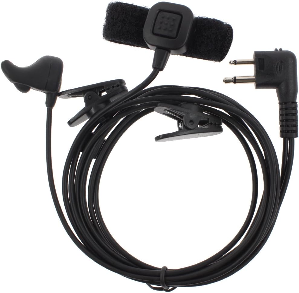 2 Pin Finger PTT Ear Bone Vibration Conduction Headset Earpiece for Walkie Talkie Two Way CB Ham Radio CLS1410 XTN446 P145 CP200 P040