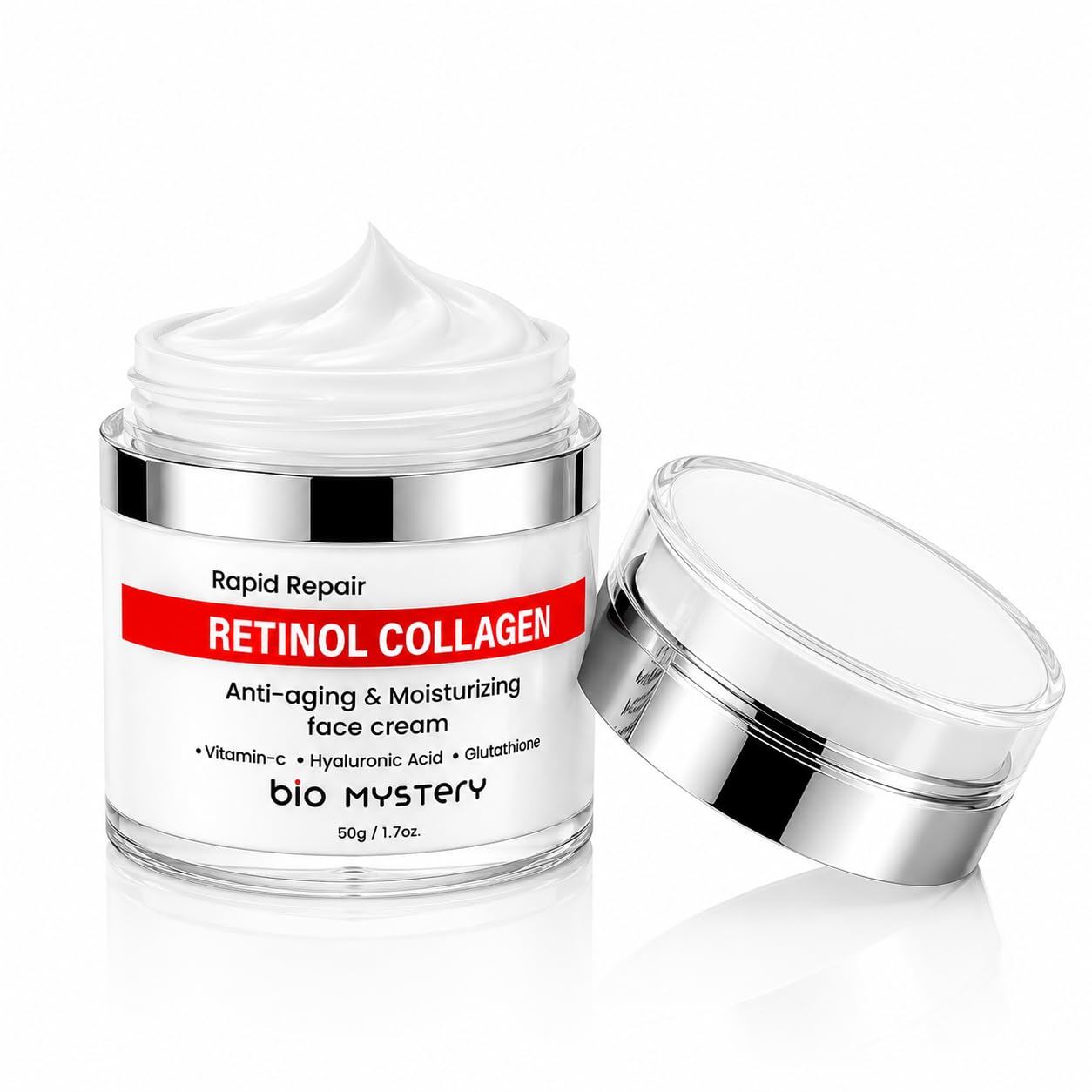 glutathione cream wrinkles Bio Mystery Retinol and Collagen Face - Anti Aging Night Moisturizer with Hyaluronic Acid & Vitamin C On those mornings Size:5 ml Buy Glutathione tablets 1000mg Age & Longevity