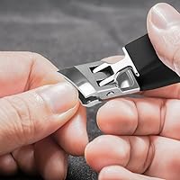 Vista 7 de Tijeras para uñas y pies para uñas encarnadas, uñas curvas, tijeras de uñas antiflexión con apertura de mandíbula ancha (2 unidades)