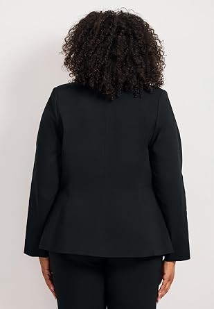 Avenue Women's Plus Size Super Stretch One Button Blazer