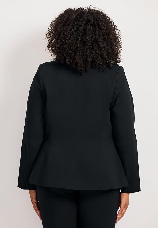 Avenue Women's Plus Size Super Stretch One Button Blazer