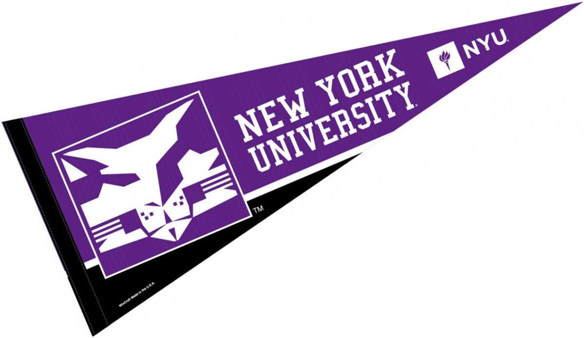 College Flags & Banners Co. New York University Pennant Full Size Felt