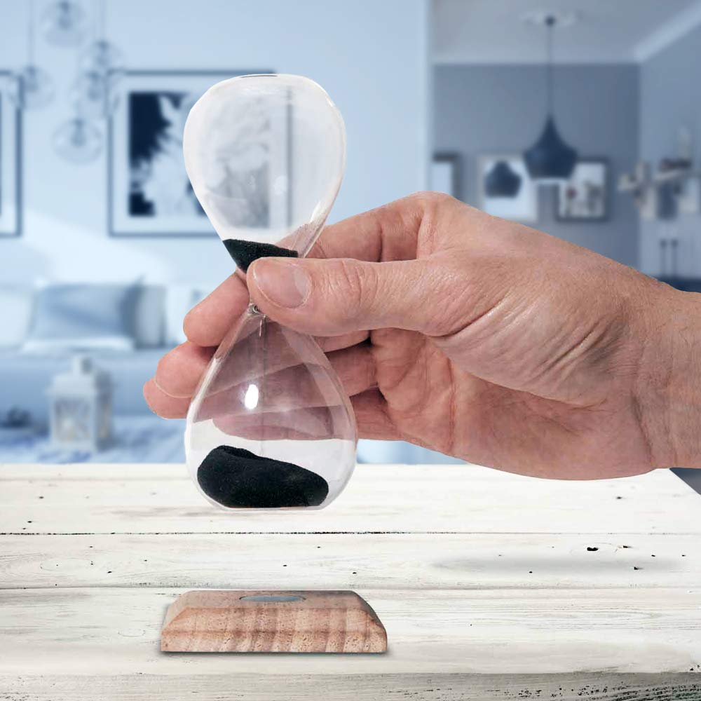 TIAASTAP Immagini artistiche con sabbia mobile, clessidra 3D, lampada da tavolo con paesaggio sabbioso profondo del mare, decorazione con movimento liquido, per scrivania, casa, ufficio, lavoro