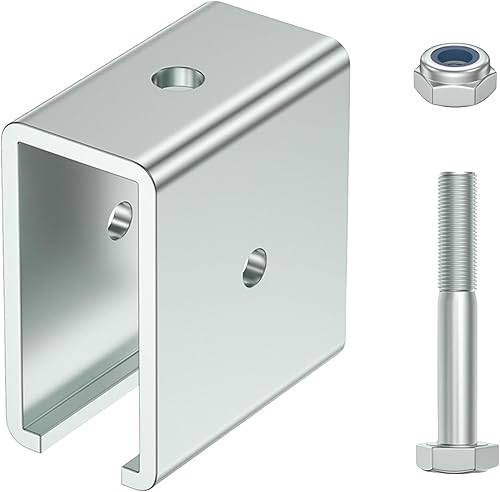 SKTREX Conector de canal de puntal Extiende la conexión del soporte para su uso con canal de puntal de 1-58" de ancho y 1-58" de altura